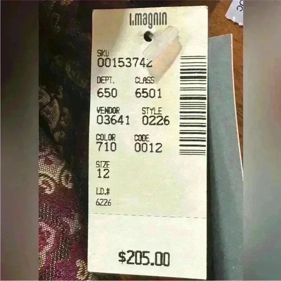 Linda Allard- Ellen Tracy Vintage Print Vest With Mandarin Collar Size 12 NWT - Picture 8 of 8